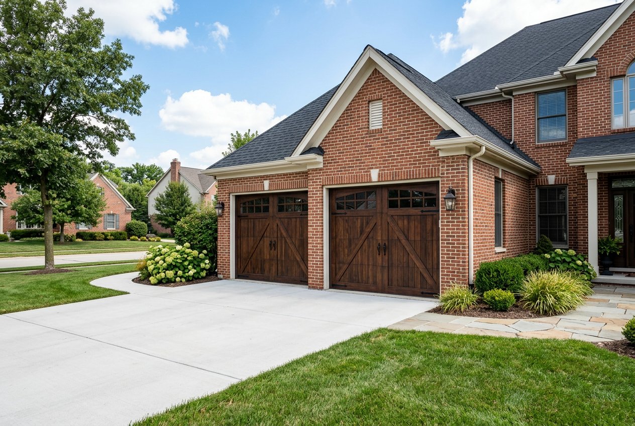 Garage door panel replacement on a Prosper, TX home