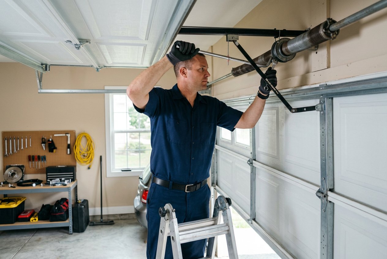 Garage door lift cable repair and replacement in Prosper, TX